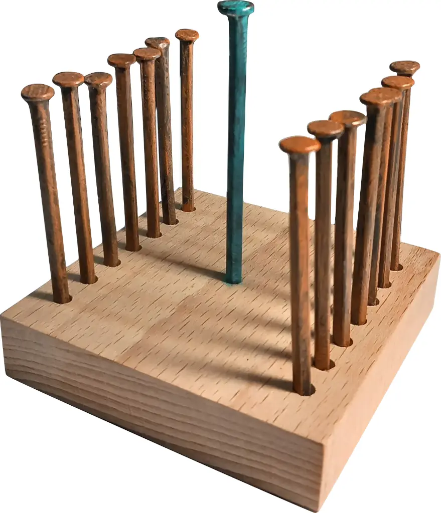 Pregos equilibristas