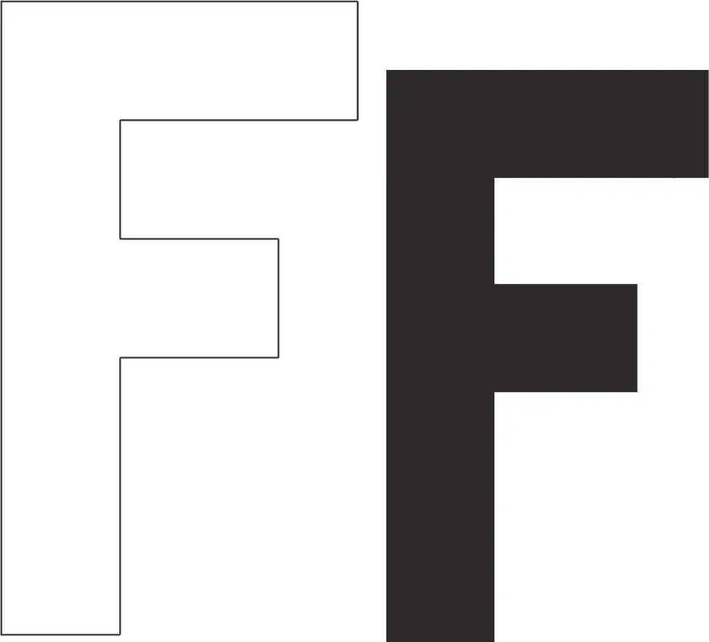 Puzzle letra "F"