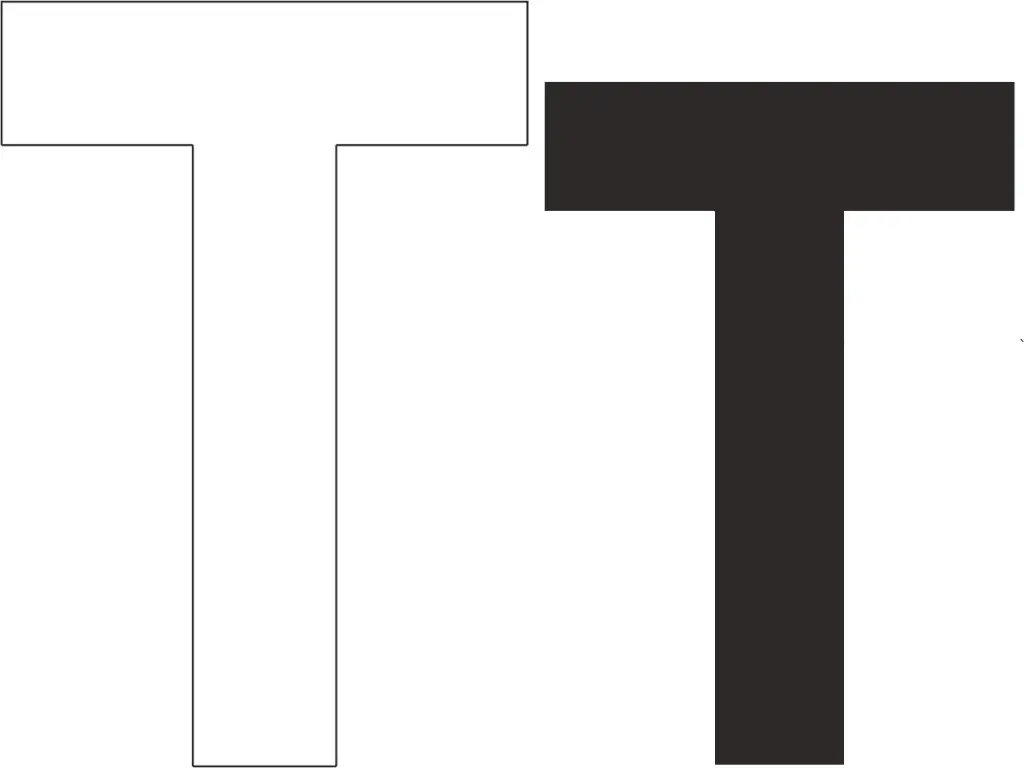 Puzzle letra "T"
